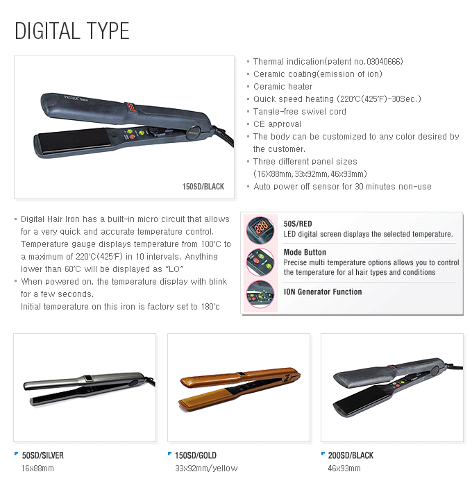 Digital Hair Iron