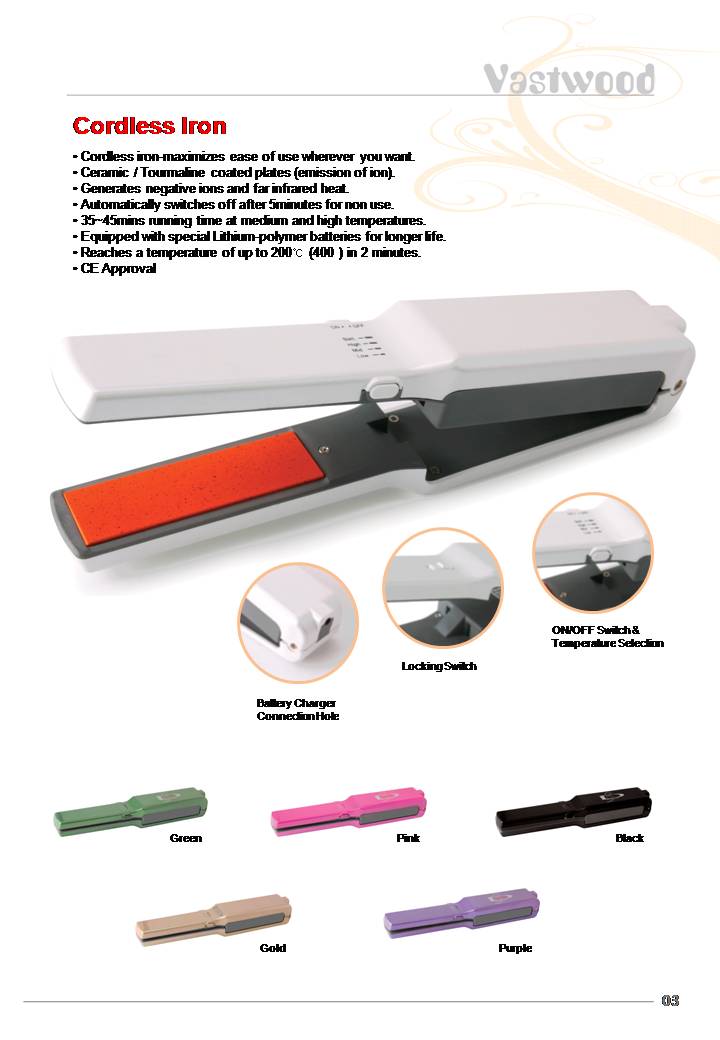 Straight Hair Iron Straight Hair Iron Supplier On/Off Type